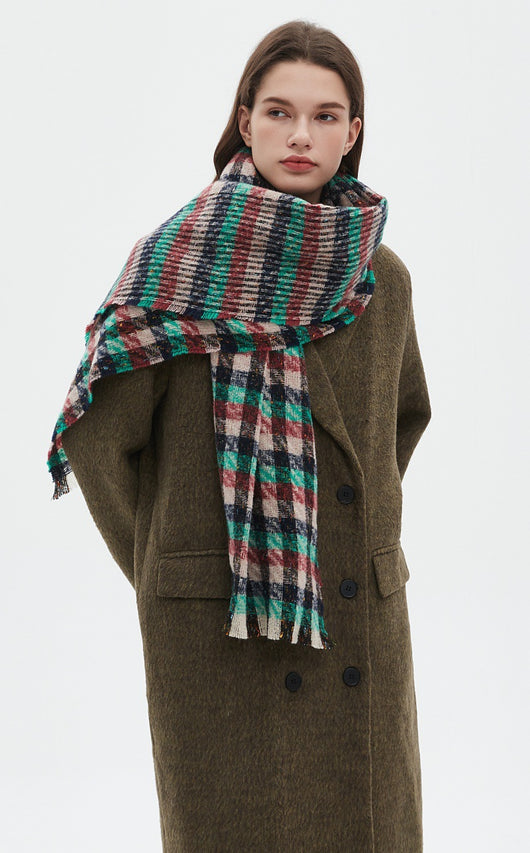 Bufanda Cuadros Invierno Estilo Europeo Americano - Image 22