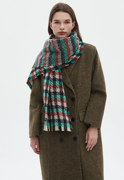 Bufanda Cuadros Invierno Estilo Europeo Americano - Image 24