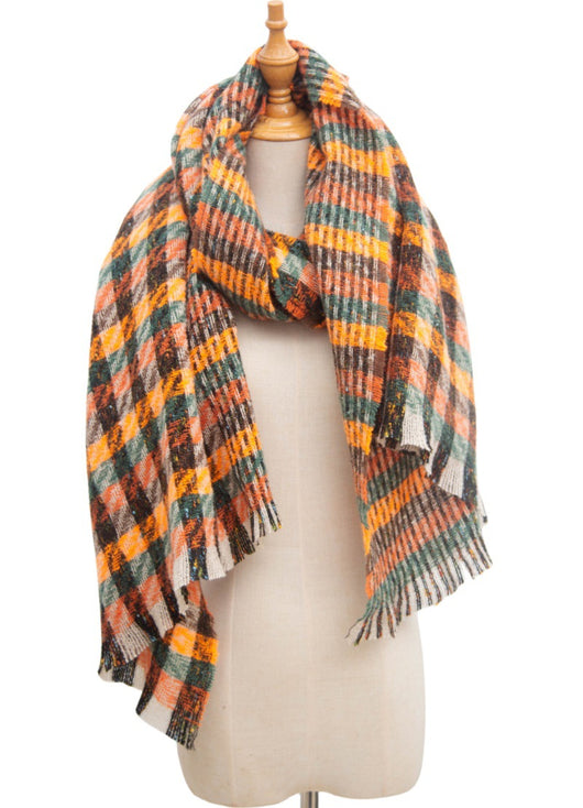 Bufanda Cuadros Invierno Estilo Europeo Americano - Image 25