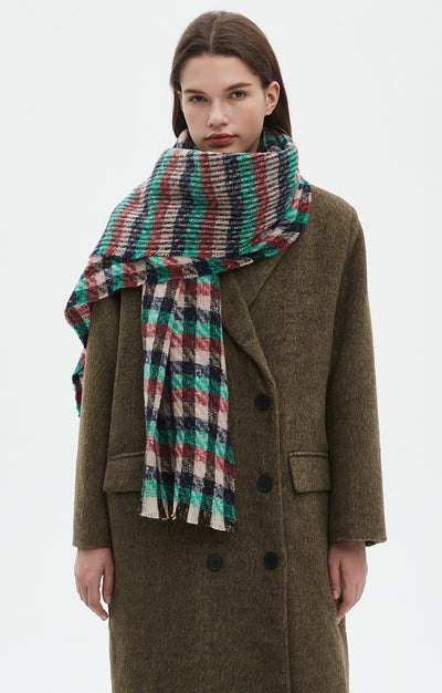 Bufanda Cuadros Invierno Estilo Europeo Americano - Image 30