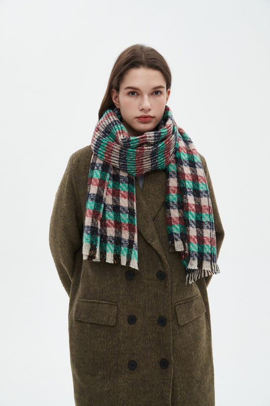 Bufanda Cuadros Invierno Estilo Europeo Americano - Image 36
