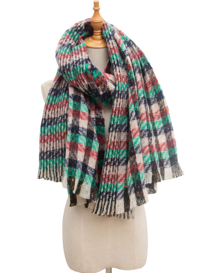 Bufanda Cuadros Invierno Estilo Europeo Americano - Image 39