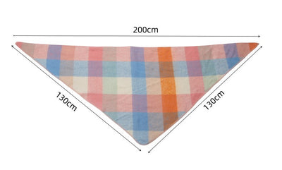 Chal Triangular de Lana Texturizada para Otoño e Invierno - Image 21
