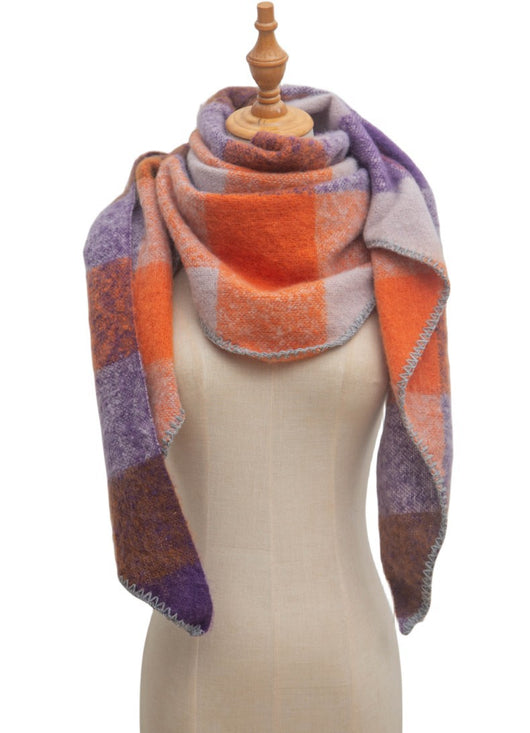 Chal Triangular de Lana Texturizada para Otoño e Invierno - Image 25