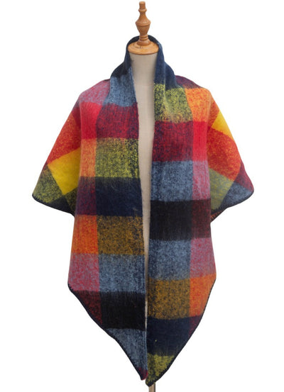 Chal Triangular de Lana Texturizada para Otoño e Invierno - Image 28