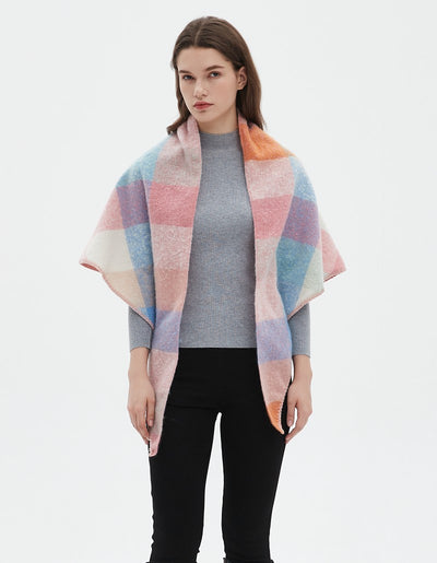 Chal Triangular de Lana Texturizada para Otoño e Invierno - Image 42