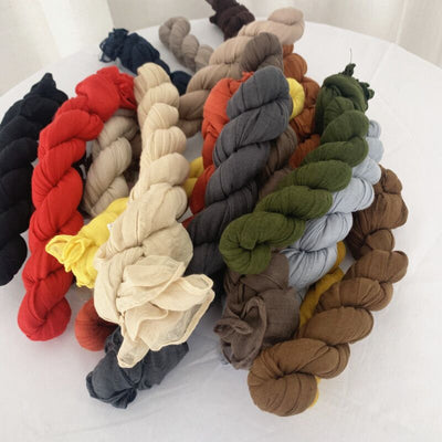 Pañuelo Twist Volantes Colores Pastel Accesorio Compacto - Image 10