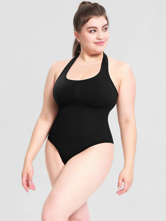 Jumpsuit Sensual de Talle Alto con Espalda T y Halter - Image 8