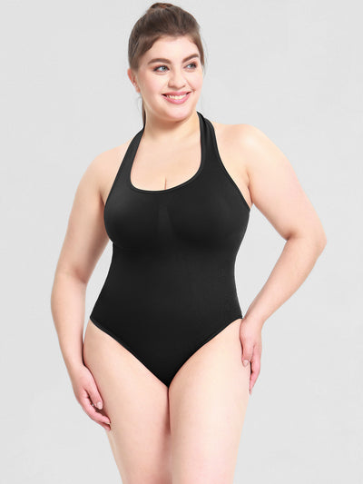 Jumpsuit Sensual de Talle Alto con Espalda T y Halter - Image 10