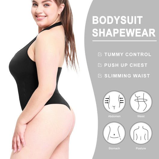 Jumpsuit Sensual de Talle Alto con Espalda T y Halter - Image 14