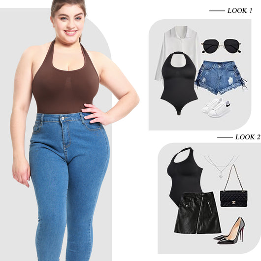 Jumpsuit Sensual de Talle Alto con Espalda T y Halter - Image 17