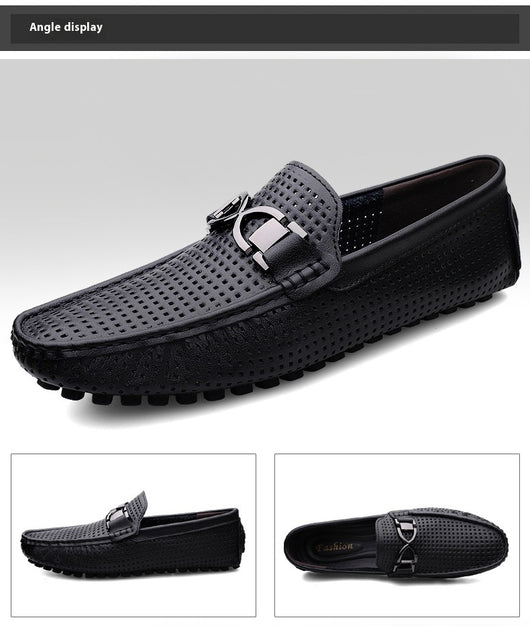 Sandalias de Cuero Suave para Hombre con Suela Transpirable - Image 8