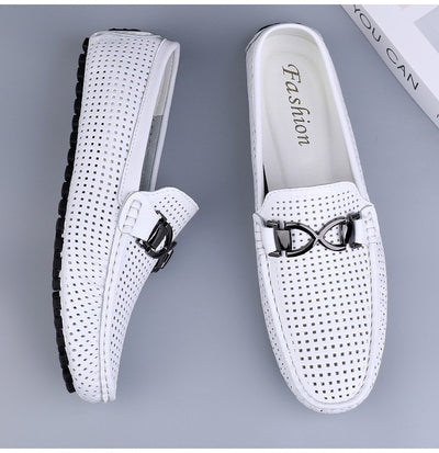 Sandalias de Cuero Suave para Hombre con Suela Transpirable - Image 9