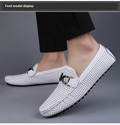 Sandalias de Cuero Suave para Hombre con Suela Transpirable - Image 12
