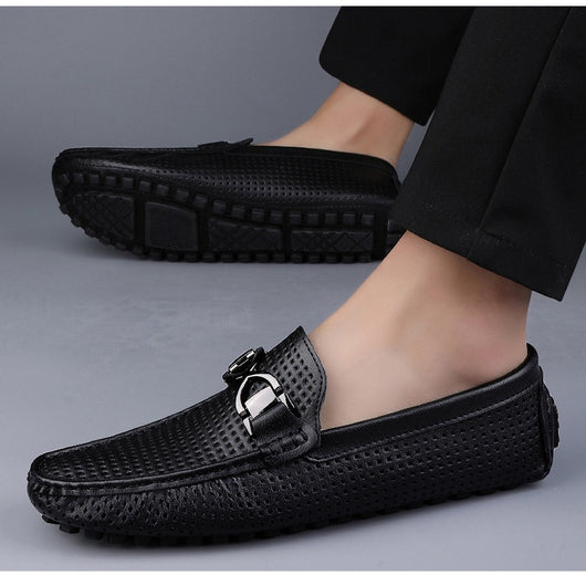 Sandalias de Cuero Suave para Hombre con Suela Transpirable - Image 13