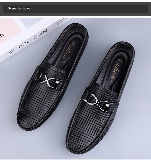 Sandalias de Cuero Suave para Hombre con Suela Transpirable - Image 14