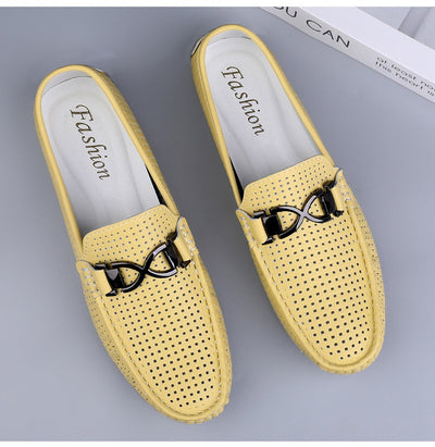 Sandalias de Cuero Suave para Hombre con Suela Transpirable - Image 17