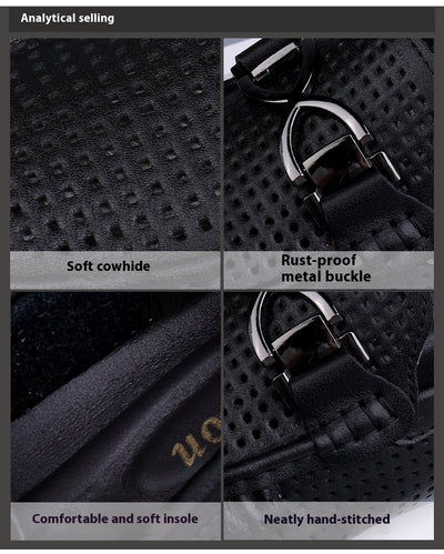 Sandalias de Cuero Suave para Hombre con Suela Transpirable - Image 28