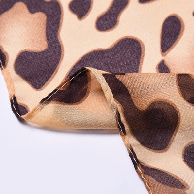 Bufanda Estampado Leopardo Minimalista Clásica para Mujer - Image 14