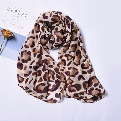 Bufanda Estampado Leopardo Minimalista Clásica para Mujer - Image 17