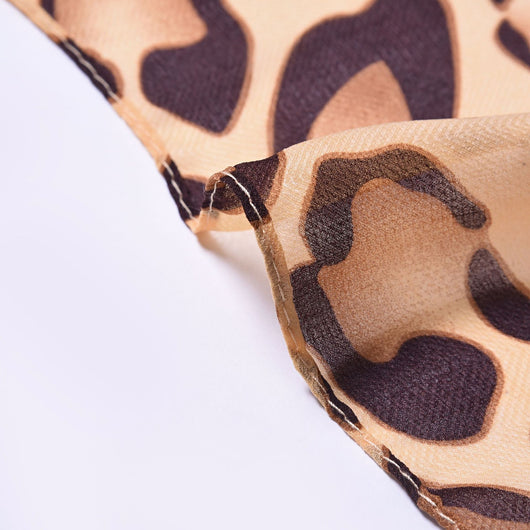 Bufanda Estampado Leopardo Minimalista Clásica para Mujer - Image 20