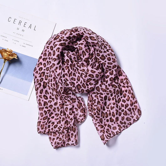 Bufanda Estampado Leopardo Minimalista Clásica para Mujer - Image 22