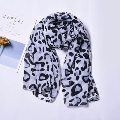 Bufanda Estampado Leopardo Minimalista Clásica para Mujer - Image 23