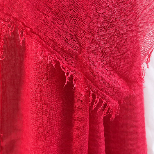 Pañuelo de Algodón y Lino Plisado Monócromo - Toalla para Cabello Mujer - Image 67