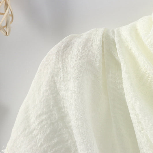 Pañuelo de Algodón y Lino Plisado Monócromo - Toalla para Cabello Mujer - Image 75