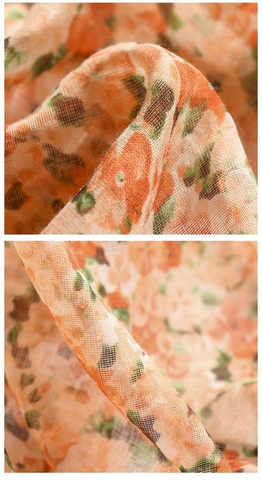Pañuelo de Seda Floral Elegante - Bufanda Versátil para Mujer - Image 18