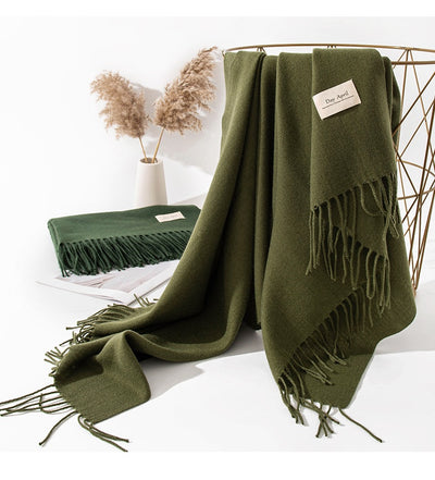 Bufanda de Cachemira Artificial Premium para Mujer - Chal de Invierno de Lujo - Image 60