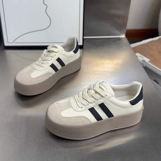 Tenis Vintage Casual para Mujer con Punta Redonda y Detalles Gastados - Image 31
