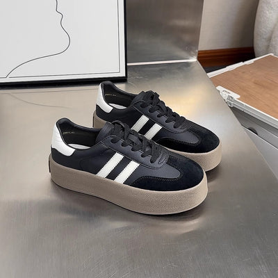 Tenis Vintage Casual para Mujer con Punta Redonda y Detalles Gastados - Image 33