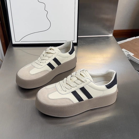 Tenis Vintage Casual para Mujer con Punta Redonda y Detalles Gastados - Image 38