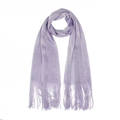 Pañuelo Rayón Dorado y Plateado - Chal Hueco Elegante Poliéster - Image 28