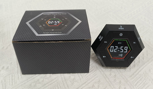 Temporizador Digital Hexagonal con Pantalla LED y Imán - Dispositivo de Autodisciplina - Image 8