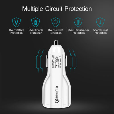 Cargador Rápido Dual USB QC 3.0 para Auto - Carga Ultra Rápida - Image 4