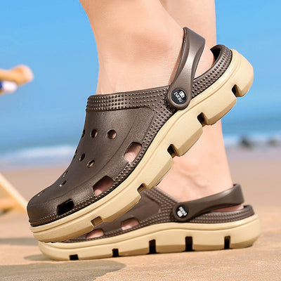Sandalias Hombre Verano Tipo Zueco Baotou Outdoor Tendencia - Image 5
