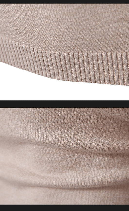 Suéter Cuello Alto Básico para Hombre - Estilo Europeo y Americano - Image 21