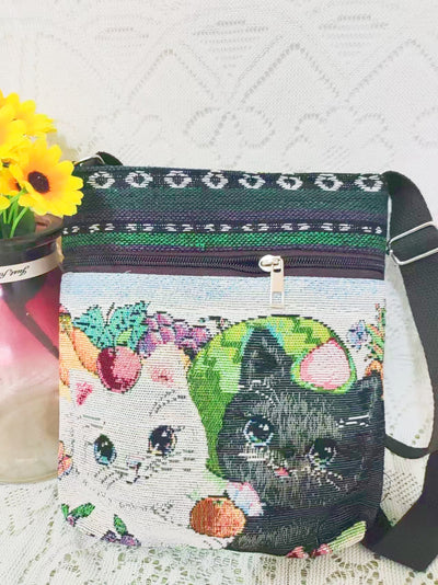 Bolso Bandolera Bordado Étnico con Elefante y Mariposa Estilo Chino - Image 8