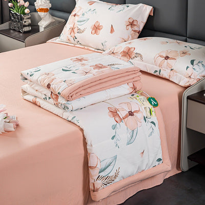 Juego de Cama Doble Verano Algodón y Lino Transpirable 4 Piezas - Image 15