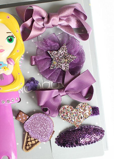 Set de Accesorios para Cabello Infantil - Horquillas, Moños y Peine Princesa - Image 33