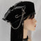 Gorro Pintor con Cadena de Cruz Punk Goth
