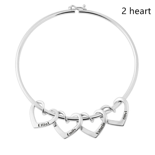Pulsera Curved Peach Heart con Piercing - Image 23