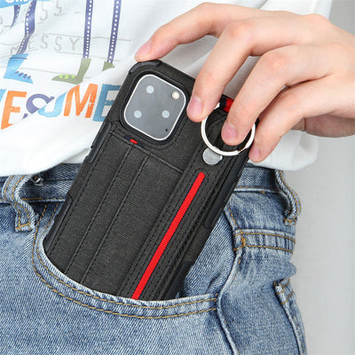 Funda para móvil con correa de cuero y protección premium - Image 10