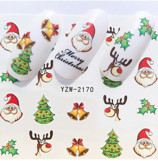 Calcomanías Navideñas para Uñas - Pegatinas de Transferencia Agua Full Cover - Image 21