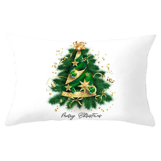 Funda de Almohada Navideña Serie Verde con Estampado Piel de Melocotón - Image 20