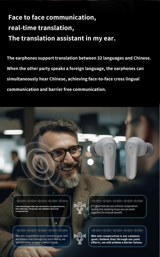 Auriculares Traductores Inteligentes Inalámbricos Biaurales - Image 11