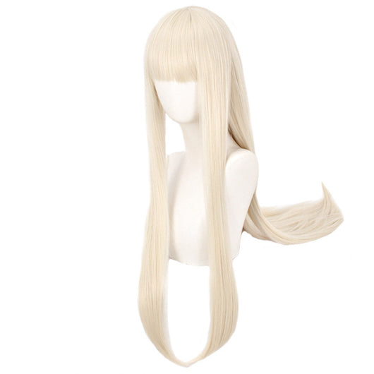 Peluca Anime con Flequillo Dorado Leche - Cosplay Premium - Image 2