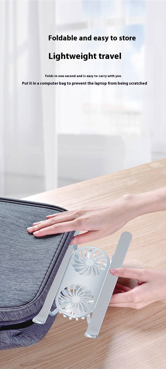 Soporte Ajustable de Aluminio para Laptop y Tablet con Ventiladores Duales - Image 14